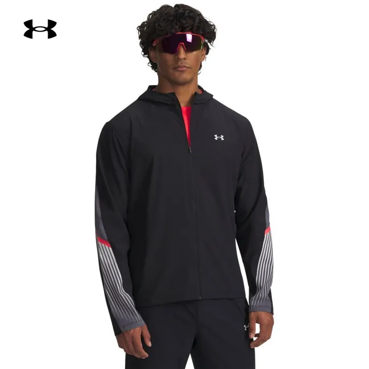 安德玛官方UA秋冬Velociti Storm男子梭织跑步运动外套6005900