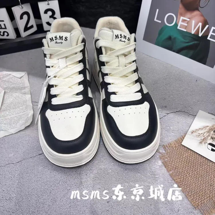 622-735玛莎玛索秋季新款二棉熊猫休闲百搭板鞋女鞋