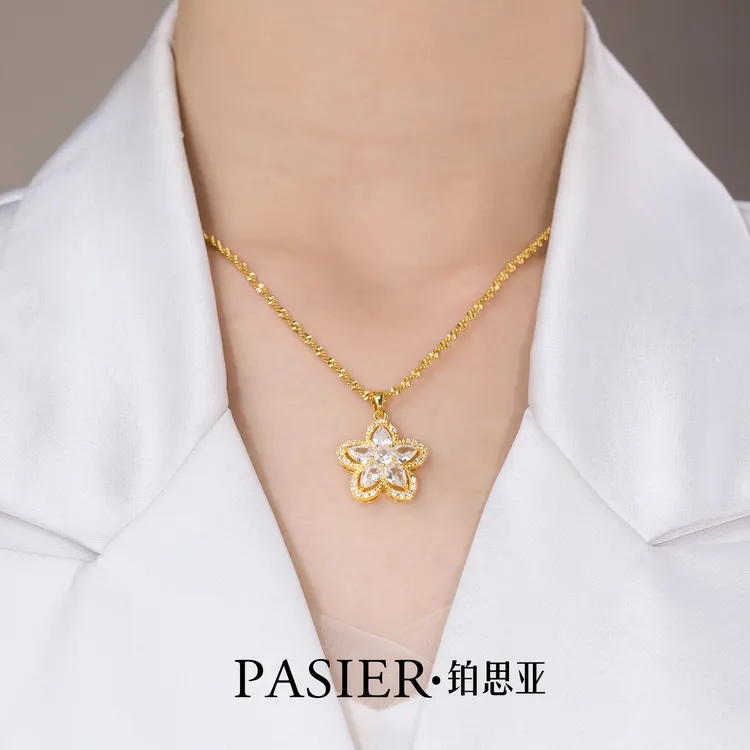 铜合金项链 [百合]小众轻奢精致百搭女款项链