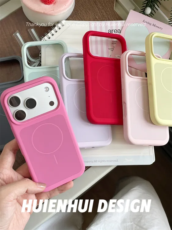 适用苹果17ProMax磁吸液态硅胶iPhone17全包防摔手机壳情侣创意