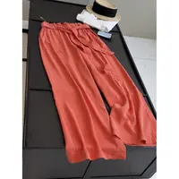 美单！100莱赛尔 丝滑又垂顺腰带蝴蝶结花边高腰阔腿休闲长裤女