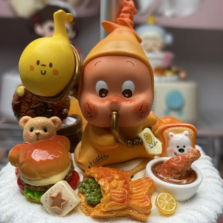 奶油胶小天手机支架星星人