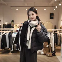 【闵笑一】韩版洋气25早秋新款百搭氛围感围巾潮牌女装搭配围脖