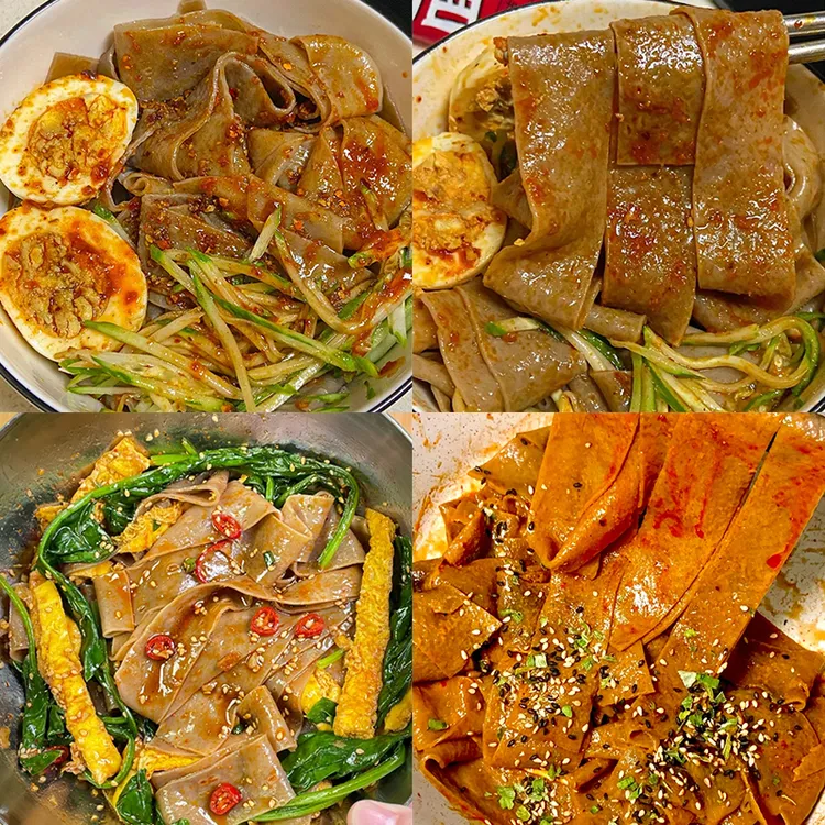 【买10包送10包】荞麦面皮速食粗粮荞麦非油炸低脂代餐麻酱面皮批发