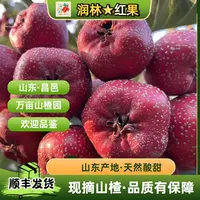 润林★红果【山东大棉球山楂】产地直发冰糖葫芦罐头糖雪球原材料