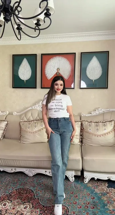 1866牛仔裤直筒裤冬季高腰裤子水洗长裤设计师宽松女士