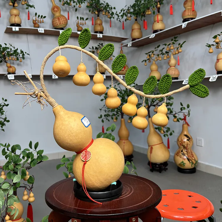 一条藤上七个葫芦娃居家摆件