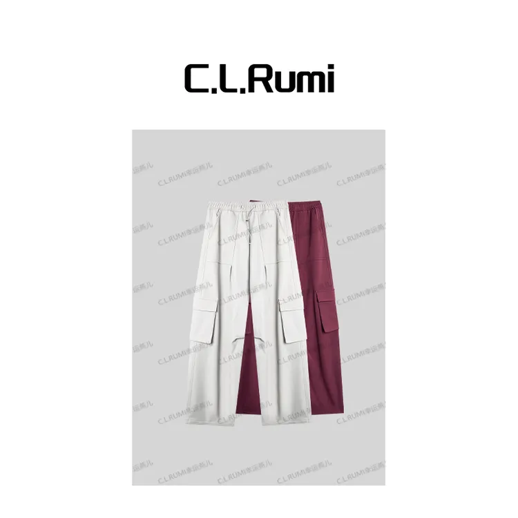 【rumi小店】“加绒工装裤2.0”25秋冬加绒宽松显瘦工装休闲裤7169kz