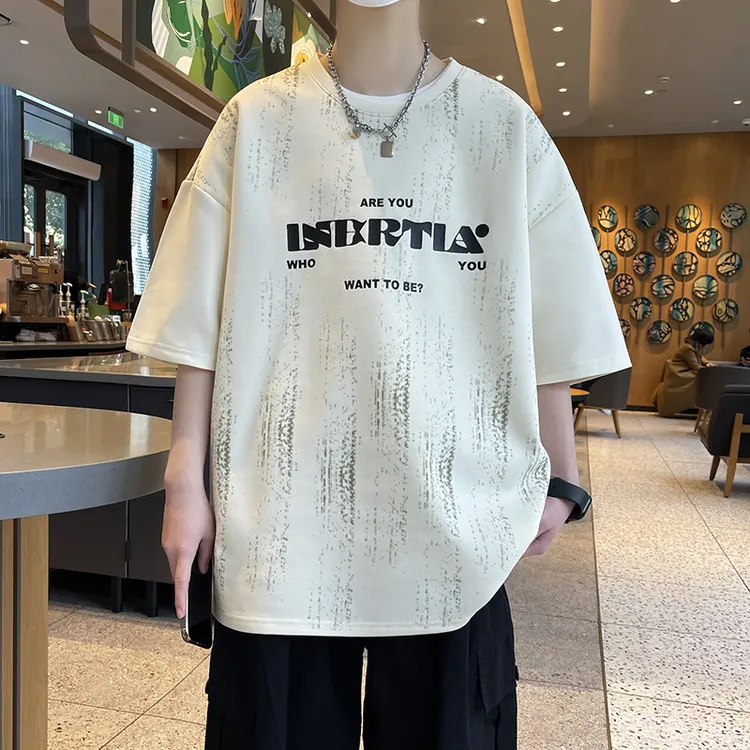 韩版初高中学生12-15岁男孩帅气短袖13夏装t恤14胖大童半袖上衣16