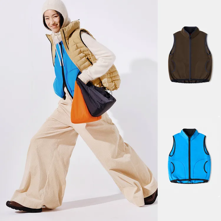 COMMXN设计师品牌 超软抓绒马甲简约休闲女 DSC买手店 DY5C17005