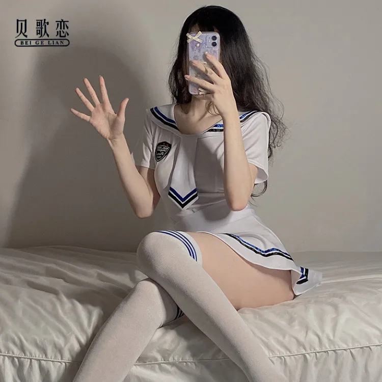 贝歌恋性感纯欲JK制服套装清纯少女学生水手服cosplay女大码短裤