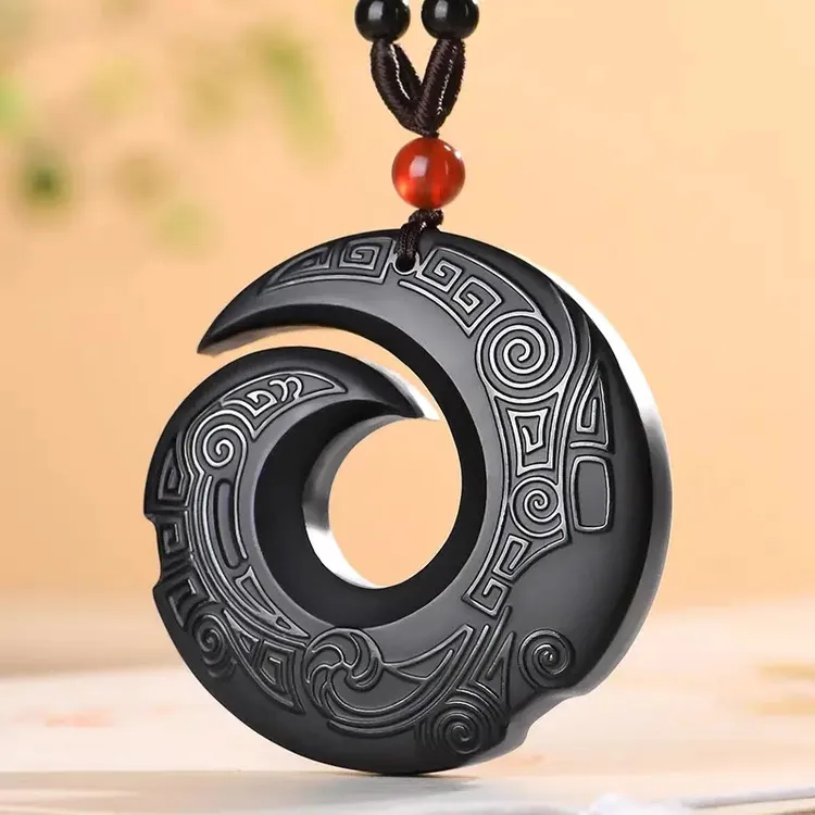 天然和田玉时来运转平安扣玉吊坠男女款扭转乾坤玉坠玉石玉佩