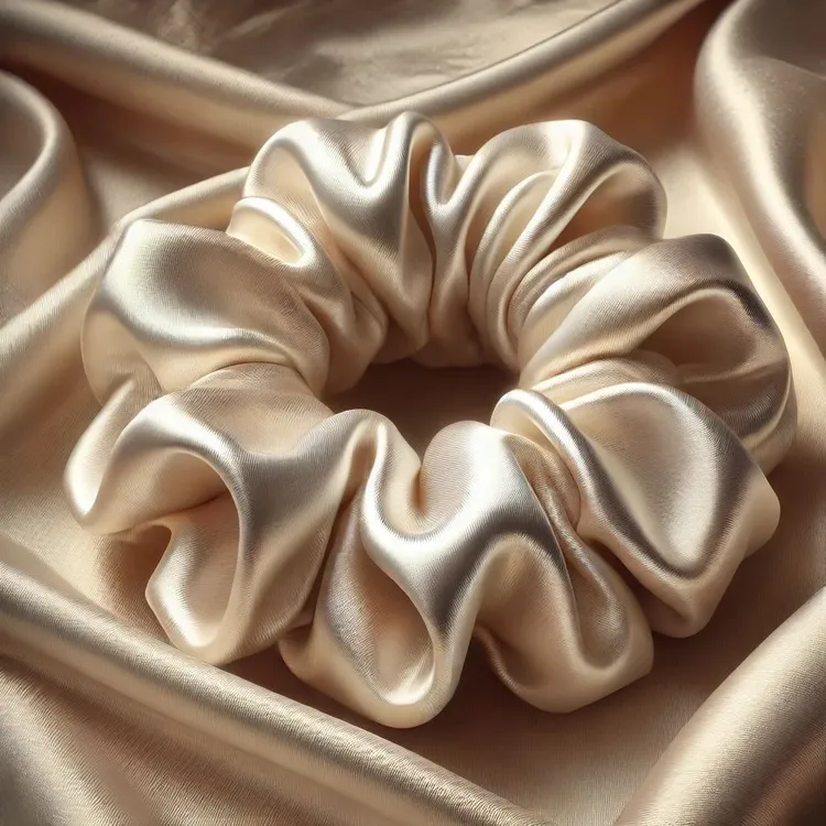 法式复古缎面大肠发圈女大号高弹力扎发头绳发绳百搭头饰皮套头花