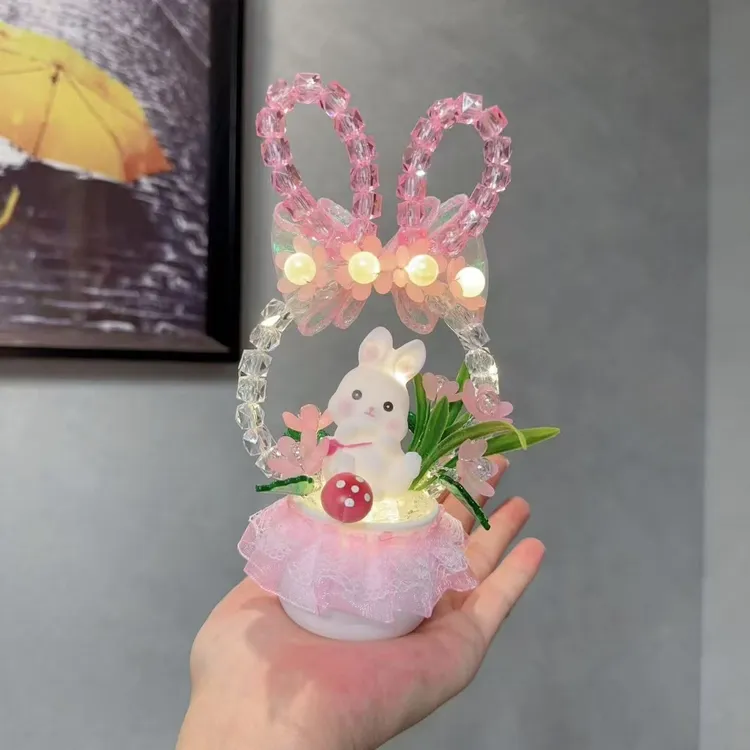 【班班精选】水晶呆萌兔兔盆栽DIY 材料