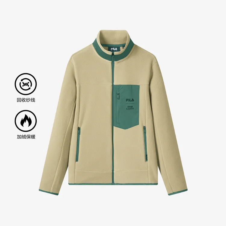 FILAKIDS斐乐儿童男中大童SP外套儿童休闲梭织连帽上衣K12B433511