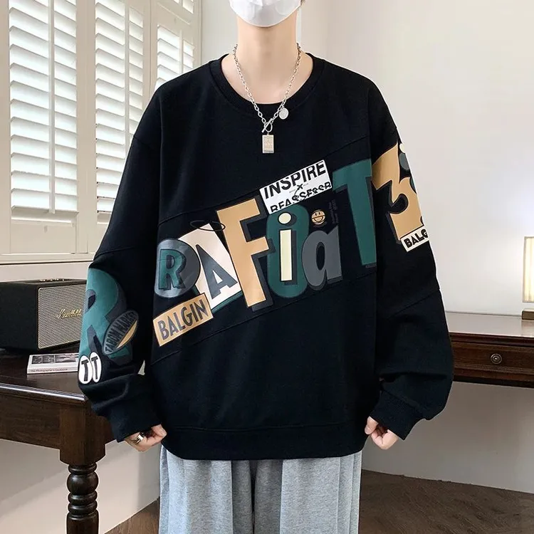 高中生初中学生卫衣长袖恤青少年春秋季薄款上衣大童春装打底衫