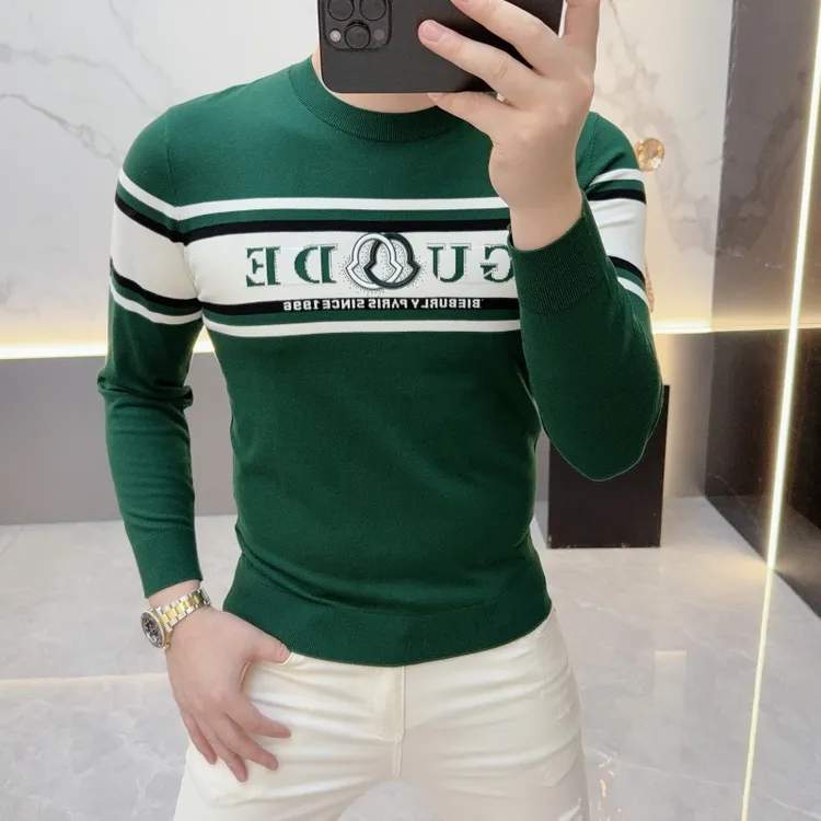 度尚-2025早秋款高品质轻奢时尚修身百搭长袖针织打底衫毛衣8865