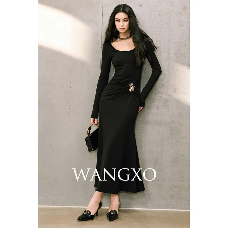 WANGXO 定制金属别针连衣裙 2501368W