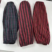 A针织防污防晒耐磨格子套袖