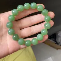 颈饰未镶嵌和田玉粉绿手串卡12