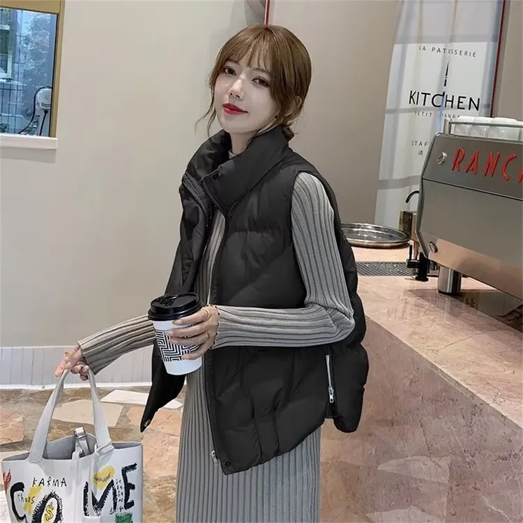 冬季棉服马甲外套女2026新款韩版设计感洋气宽松百搭休闲运动服