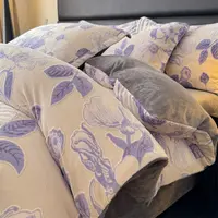 2025新款秋冬5D立体雕花牛奶绒四件套被套床单四件套