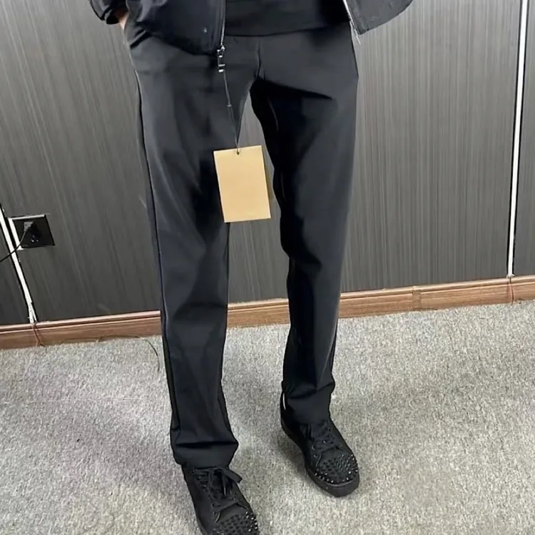 纯原爆款净版牛奶丝直筒堆积西裤百搭时尚中腰直筒型宽松版西装裤