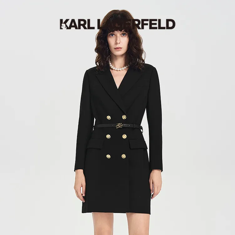 【官方】KARL LAGERFELD卡尔拉格斐2025新款连衣裙老佛爷M26E1327