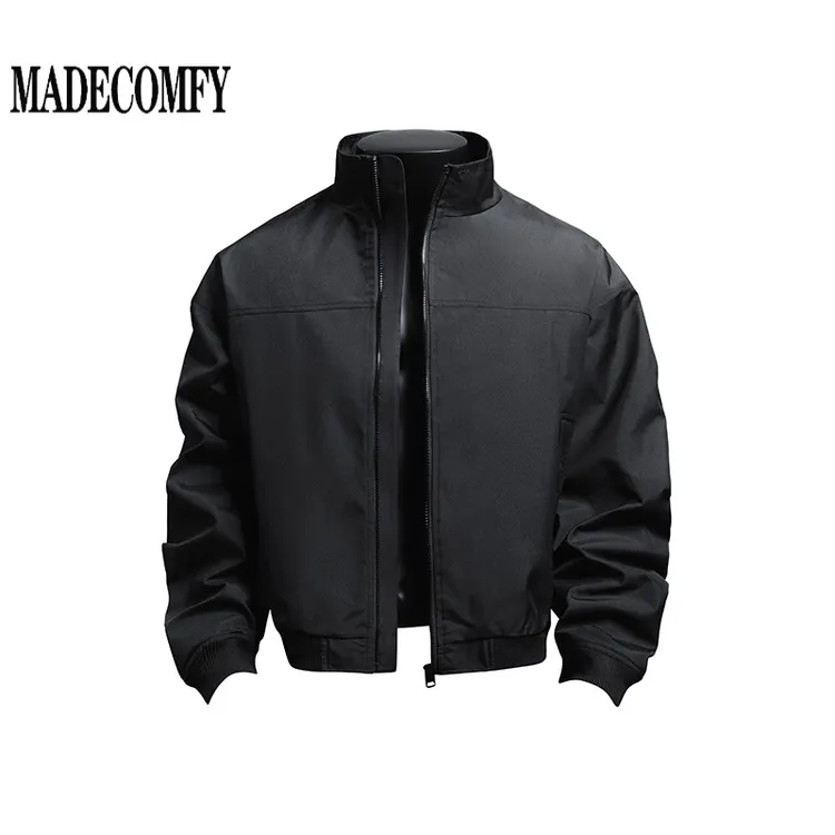 美式复古立领夹克男款春季cleafit外套男高级感痞帅穿搭飞行夹克