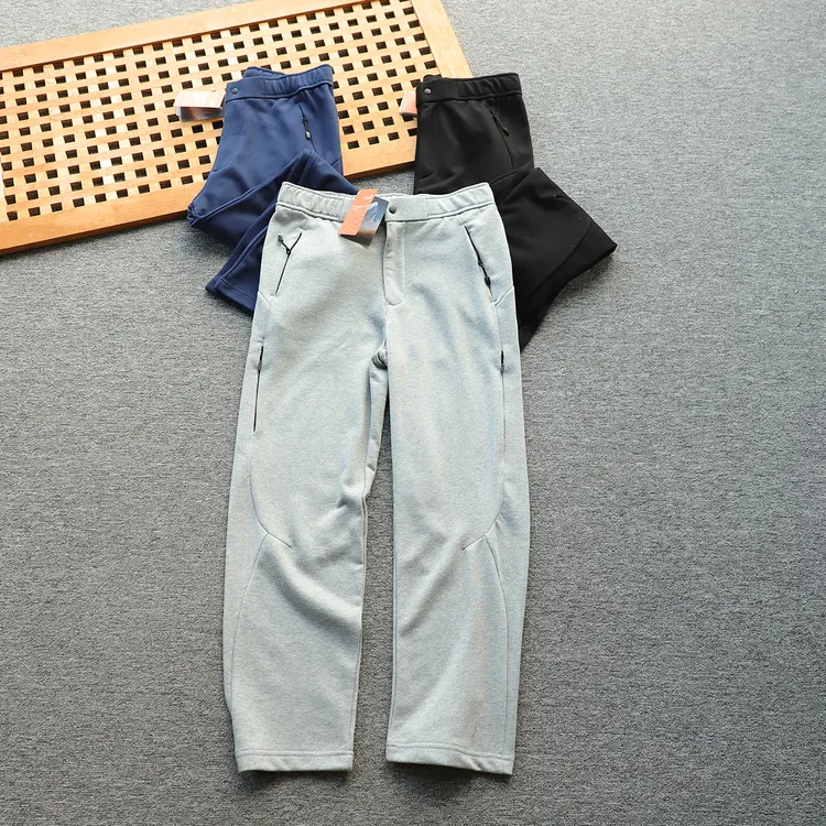 日单 男士秋季棉质毛圈运动休闲裤长裤 立体剪裁 男女同款