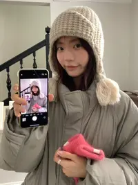 A560 韩系ins风手工辫子护耳飞行帽