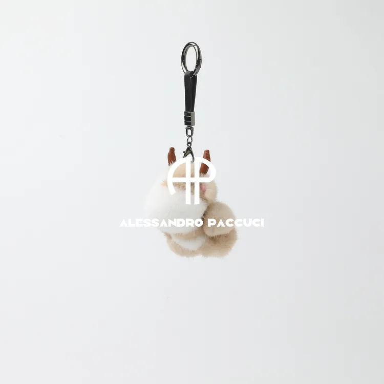 AP洛哥54134AQ【牛气冲天】进口水貂小牛造型萌趣时尚百搭挂件玩偶