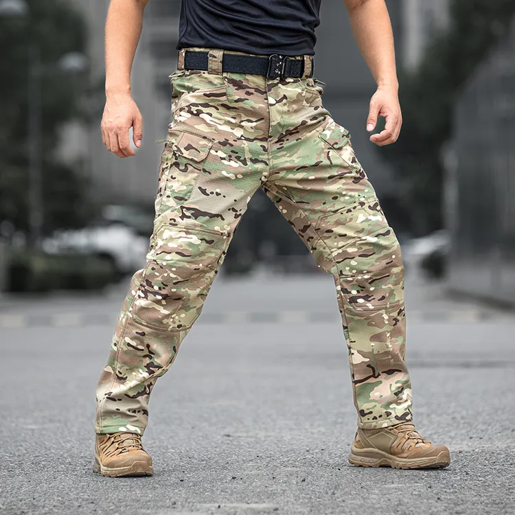秋冬款加绒战术裤保暖锁温立体裁剪户外战术军迷裤迷彩裤硬汉有型