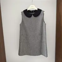 冬季简约圆领显瘦百搭套头美拉德风连衣裙