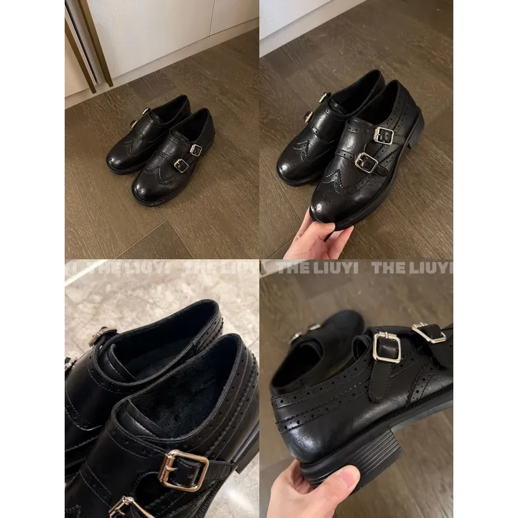 【LIUYI】英伦风加绒气质小皮鞋2888