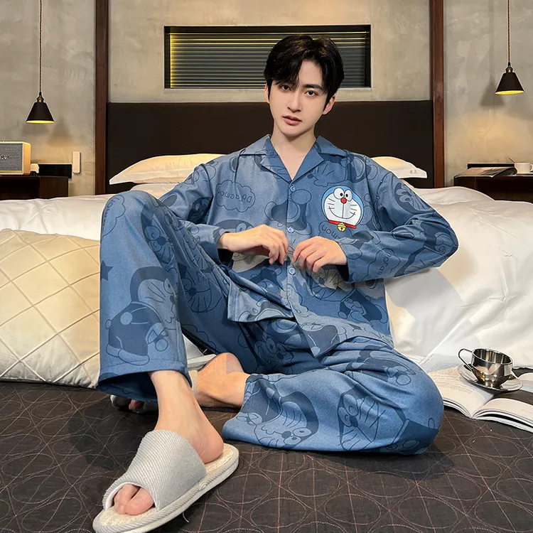 男款2025新款秋冬季男士加绒加厚德绒睡衣珊瑚绒磨毛家居服套装