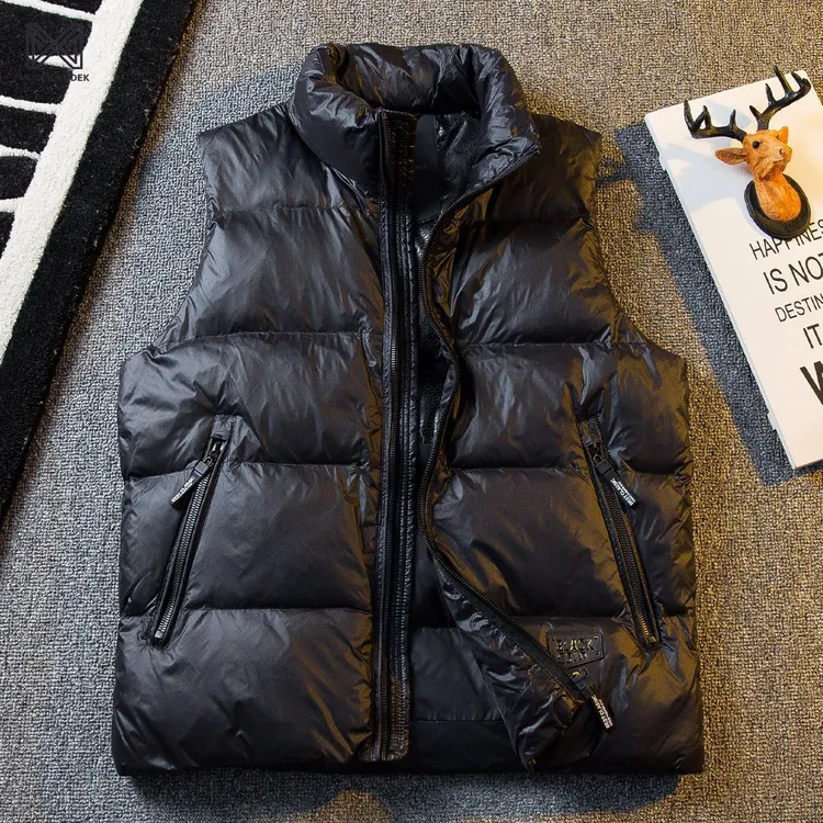 MODEK KODEK冬季男士轻薄羽绒无袖背心马甲秋冬马夹坎肩保暖外套
