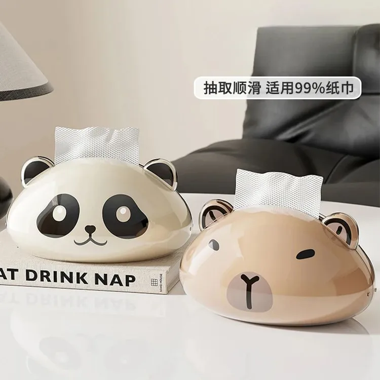 桌面纸巾盒家用高级感客厅餐巾纸盒多功能磁吸