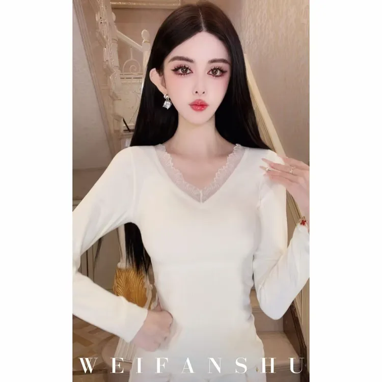 WEIFANSHU/魏凡舒【冬日刚需】秋冬新款气质简约百搭保暖内搭上衣