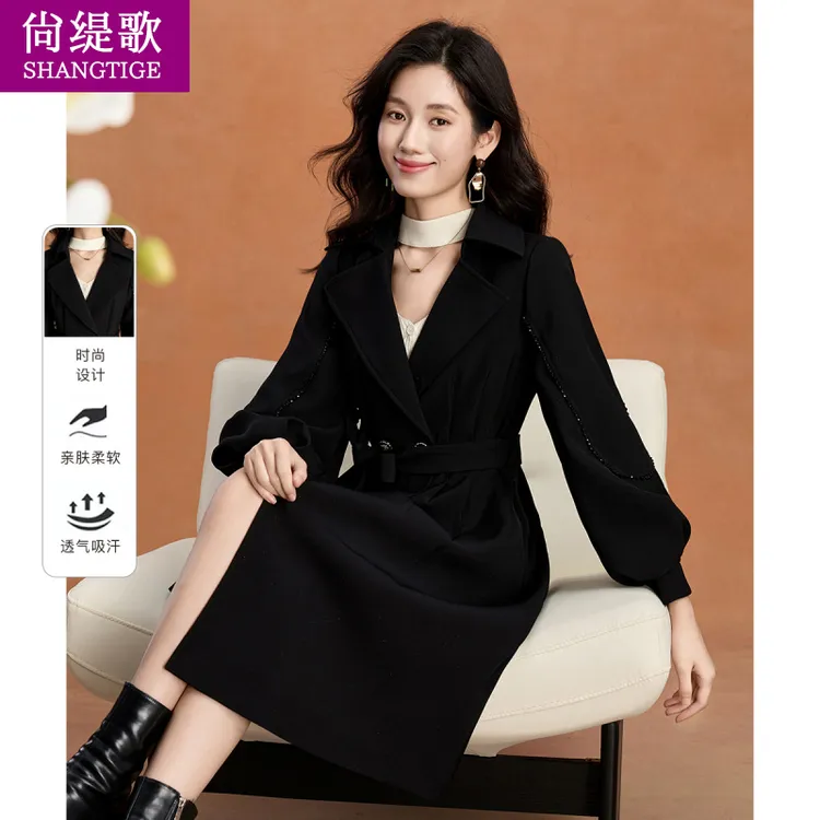 【尚缇歌】高级感超好看风衣女2025新款中长款今年流行端庄简约外套