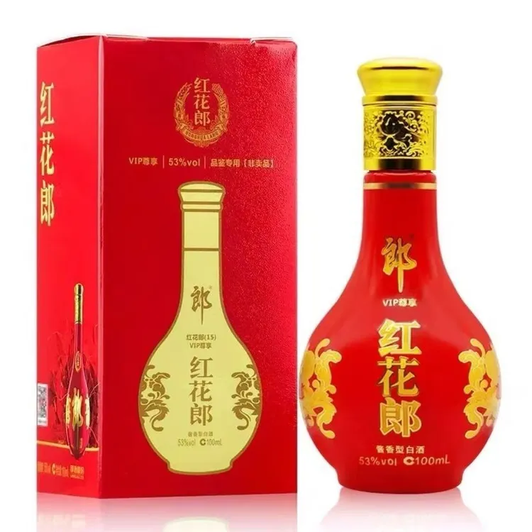 郎酒红花郎15年小酒版（品鉴非卖）酱香型白酒（DQ）53度100ml