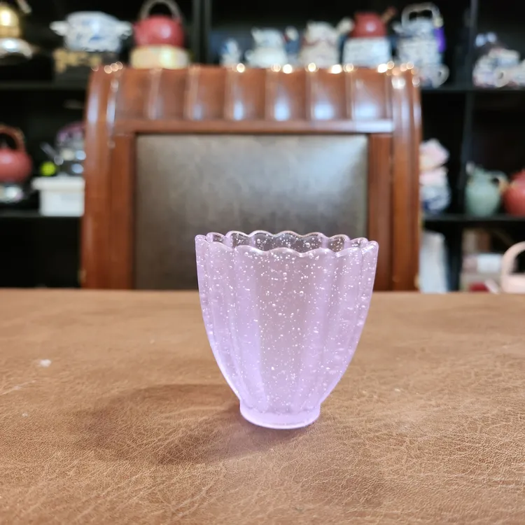 卡普拉古法琉璃梦幻紫盖碗壶承公道杯家用泡茶套装手工制作