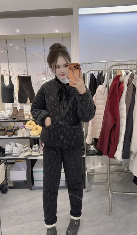 三层加厚面包款韩版套装家居服