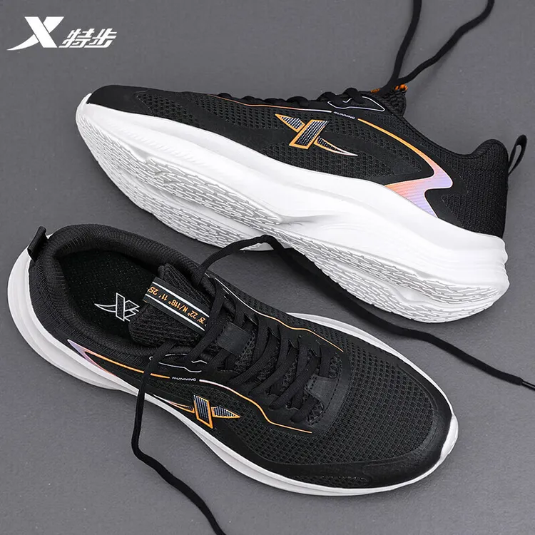 特步男鞋运动鞋2025男士秋季正品休闲鞋网面秋季健身鞋跑步鞋子男