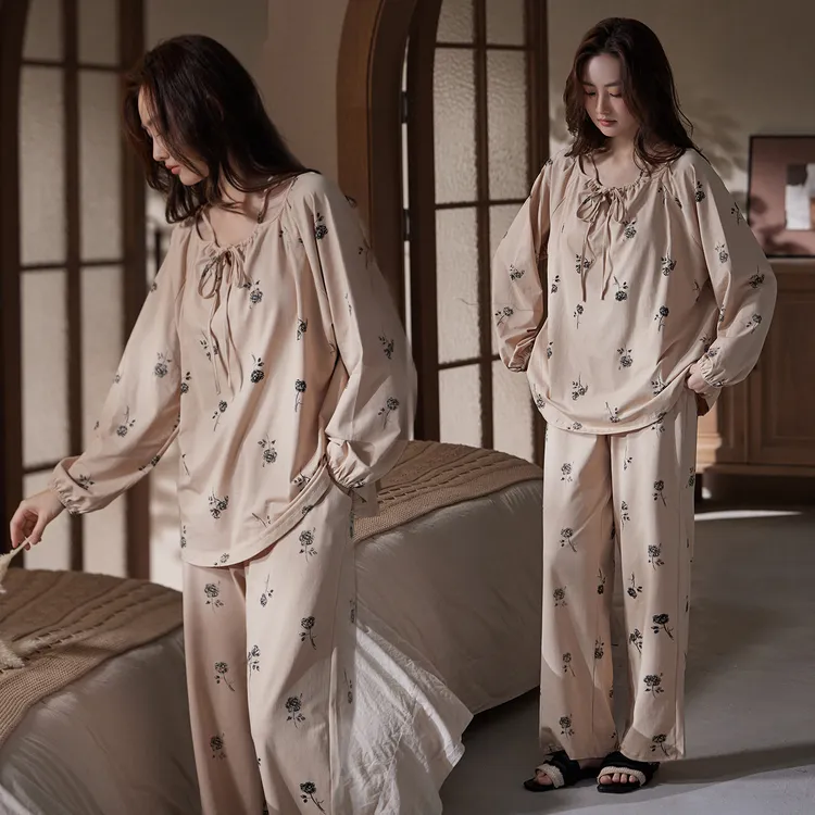 【早秋】秋季睡衣新款琥珀流光风休闲大气款宽松舒适可外穿家居服