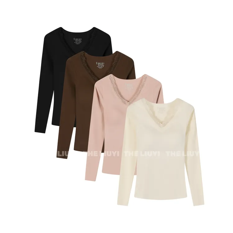 【LIUYI】发热衣~ 10A抗菌免穿bra磨毛桑蚕丝羊毛保暖上衣511305