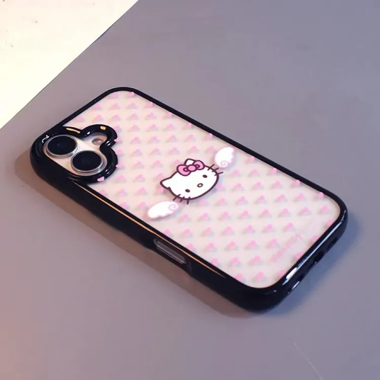 仙女翅膀凯蒂适用于苹果16promax手机壳15plus简约14pro新款13Pro