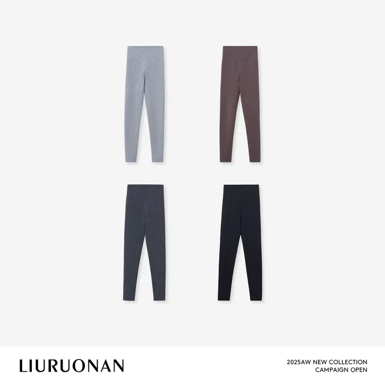 LIURUONAN 25WIN【棉质鲨鱼裤】四色休闲舒适瑜伽裤收腰显瘦打底裤