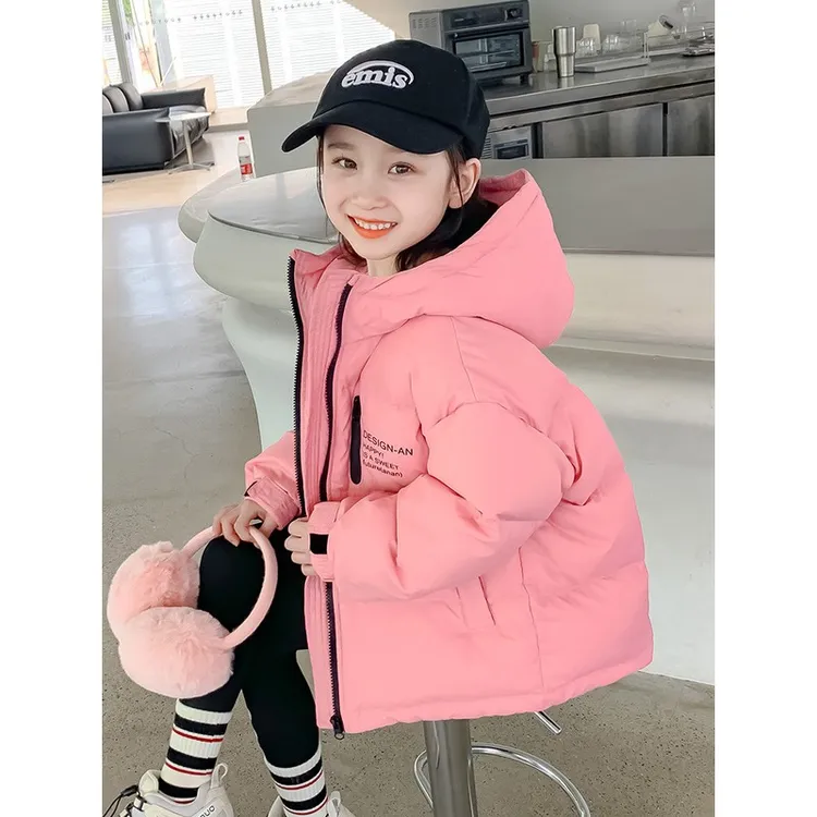 巴拉童年女童羽绒服秋冬款2025新款洋气冬季女孩宝宝白鸭绒儿童装