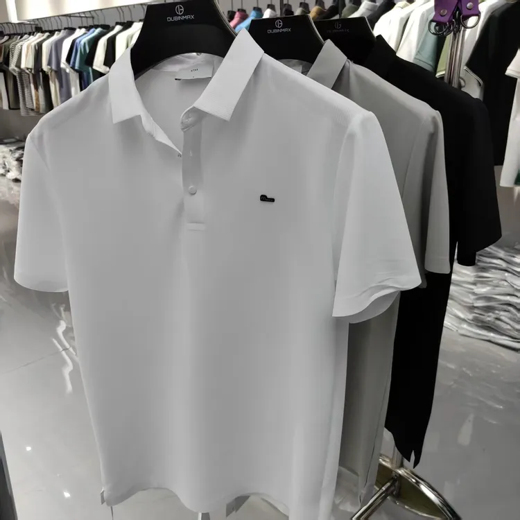920男士休闲夏季透气半袖纯色百搭时尚Polo衫
